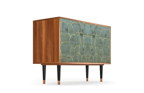 Storyz Buffet Bleu-vert 2 Tiroirs Et 2 Portes L 115 Cm 4 Storyz Buffet Bleu-vert 2 Tiroirs Et 2 Portes L 115 Cm – Image 4