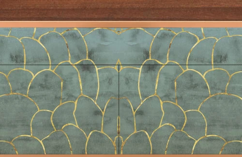 Storyz Buffet Bleu-vert 2 Tiroirs Et 2 Portes L 115 Cm 5 Storyz Buffet Bleu-vert 2 Tiroirs Et 2 Portes L 115 Cm – Image 5