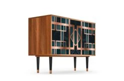 Storyz Buffet Bleu-vert 2 Tiroirs Et 2 Portes L 115 Cm -Boutique Maisons du Monde buffet bleu vert 2 tiroirs et 2 portes l 115 cm 3