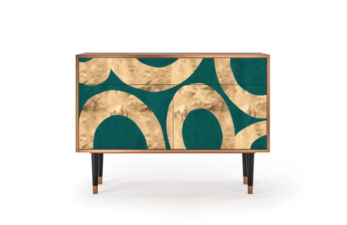 Storyz Buffet Bleu-vert 2 Tiroirs Et 2 Portes L 115 Cm 1 Storyz Buffet Bleu-vert 2 Tiroirs Et 2 Portes L 115 Cm