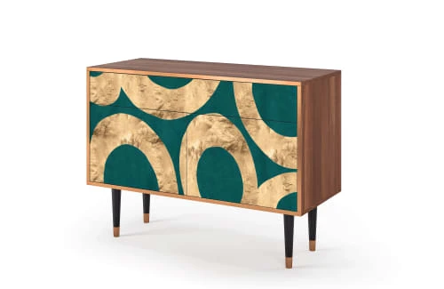 Storyz Buffet Bleu-vert 2 Tiroirs Et 2 Portes L 115 Cm 3 Storyz Buffet Bleu-vert 2 Tiroirs Et 2 Portes L 115 Cm – Image 3