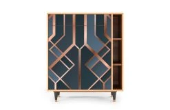 Storyz Buffet Bleu-vert 2 Tiroirs Et 2 Portes L 94 Cm