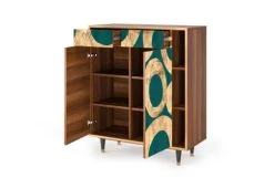 Storyz Buffet Bleu-vert 2 Tiroirs Et 2 Portes L 94 Cm -Boutique Maisons du Monde buffet bleu vert 2 tiroirs et 2 portes l 94 cm 5