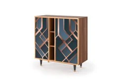 Storyz Buffet Bleu-vert 3 Portes L 94 Cm -Boutique Maisons du Monde buffet bleu vert 3 portes l 94 cm 2