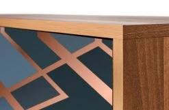 Storyz Buffet Bleu-vert 3 Tiroirs Et 1 Porte L 115 Cm -Boutique Maisons du Monde buffet bleu vert 3 tiroirs et 1 porte l 115 cm 10