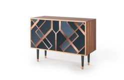 Storyz Buffet Bleu-vert 3 Tiroirs Et 1 Porte L 115 Cm -Boutique Maisons du Monde buffet bleu vert 3 tiroirs et 1 porte l 115 cm 8