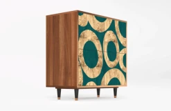 Storyz Buffet Bleu-vert 4 Portes L 94 Cm 9 Storyz Buffet Bleu-vert 4 Portes L 94 Cm -Boutique Maisons du Monde buffet bleu vert 4 portes l 94 cm 1