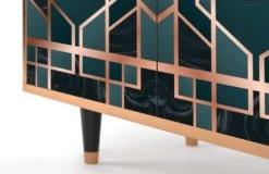 Storyz Buffet Bleu-vert 4 Portes L 94 Cm 10 Storyz Buffet Bleu-vert 4 Portes L 94 Cm -Boutique Maisons du Monde buffet bleu vert 4 portes l 94 cm 15