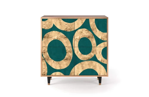 Storyz Buffet Bleu-vert 4 Portes L 94 Cm 1 Storyz Buffet Bleu-vert 4 Portes L 94 Cm