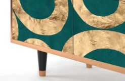 Storyz Buffet Bleu-vert 4 Portes L 94 Cm 10 Storyz Buffet Bleu-vert 4 Portes L 94 Cm -Boutique Maisons du Monde buffet bleu vert 4 portes l 94 cm 7