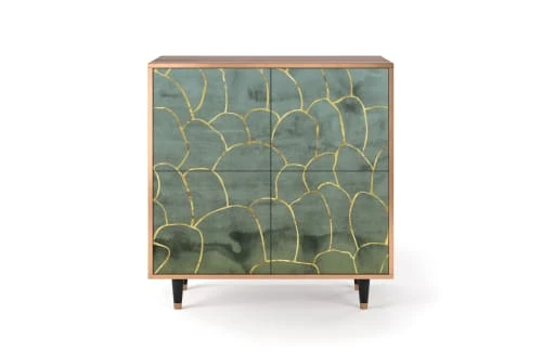Storyz Buffet Bleu-vert 4 Portes L 94 Cm 1 Storyz Buffet Bleu-vert 4 Portes L 94 Cm