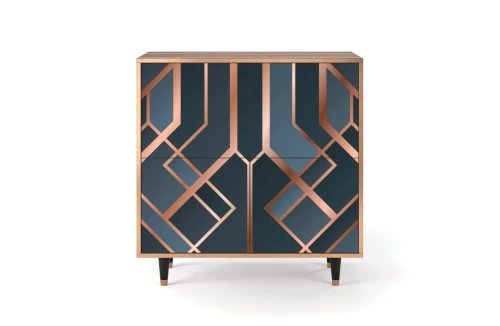 Storyz Buffet Bleu-vert 4 Portes L 94 Cm 1 Storyz Buffet Bleu-vert 4 Portes L 94 Cm