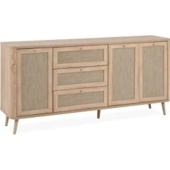 HOMIFAB Buffet Cannage Et Effet Bois Naturel 175 Cm 10 HOMIFAB Buffet Cannage Et Effet Bois Naturel 175 Cm -Boutique Maisons du Monde buffet cannage et effet bois naturel 175 cm 4