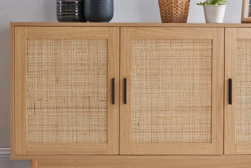 Baita Buffet Cannage Rotin 3 Portes 5 Baita Buffet Cannage Rotin 3 Portes – Image 5