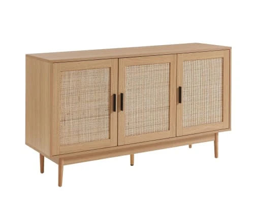 Baita Buffet Cannage Rotin 3 Portes 6 Baita Buffet Cannage Rotin 3 Portes – Image 6