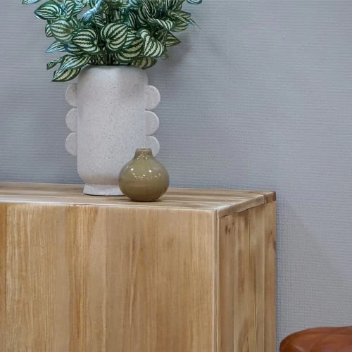 Dendro Buffet Contemporain 2 Portes Bois Massif 4 Dendro Buffet Contemporain 2 Portes Bois Massif – Image 4