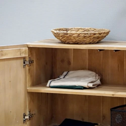 Dendro Buffet Contemporain 2 Portes Bois Massif 5 Dendro Buffet Contemporain 2 Portes Bois Massif – Image 5