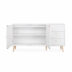 Alice's Garden Buffet De Rangement Blanc En Cannage 150 X 39 X 79cm -Boutique Maisons du Monde buffet de rangement blanc en cannage 150 x 39 x 79cm 4