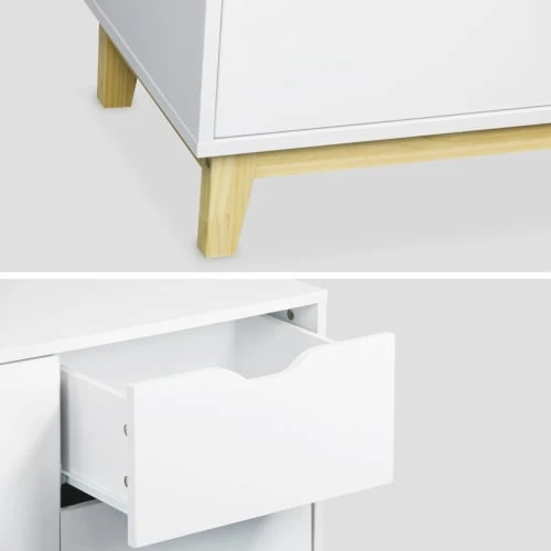 Alice's Garden Buffet De Rangement Blanc, Pieds Bois 6 Alice's Garden Buffet De Rangement Blanc, Pieds Bois – Image 6