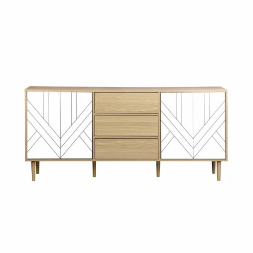 Alice's Garden Buffet De Rangement Bois & Blanc 3 Alice's Garden Buffet De Rangement Bois & Blanc – Image 3
