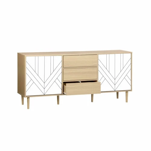 Alice's Garden Buffet De Rangement Bois & Blanc 5 Alice's Garden Buffet De Rangement Bois & Blanc – Image 5