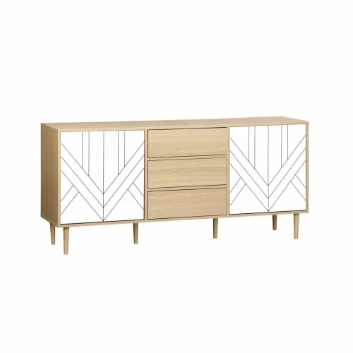 Alice's Garden Buffet De Rangement Bois & Blanc 1 Alice's Garden Buffet De Rangement Bois & Blanc