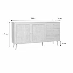 Alice's Garden Buffet De Rangement Couleur Bois Foncé En Cannage 10 Alice's Garden Buffet De Rangement Couleur Bois Foncé En Cannage -Boutique Maisons du Monde buffet de rangement couleur bois fonce en cannage 4