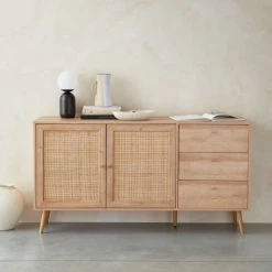 Alice's Garden Buffet De Rangement Naturel En Cannage 150 X 39 X 79cm -Boutique Maisons du Monde buffet de rangement naturel en cannage 150 x 39 x 79cm 2