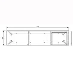 Drawer Buffet Design 2 Portes 3 Tiroirs Bois Et Cannage L170cm Noir -Boutique Maisons du Monde buffet design 2 portes 3 tiroirs bois et cannage l170cm noir 4
