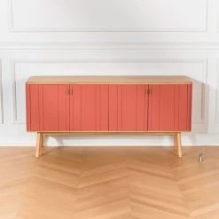 Robin Des Bois Buffet Design 4 Portes L 160 Cm Brique 9 Robin Des Bois Buffet Design 4 Portes L 160 Cm Brique -Boutique Maisons du Monde buffet design 4 portes l 160 cm brique 3