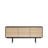 Woodman Buffet Design En Bois Et Métal Noir