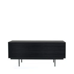 Woodman Buffet Design En Bois Et Métal Noir -Boutique Maisons du Monde buffet design en bois et metal noir 4