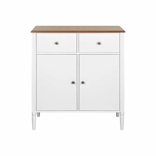 Alice's Garden Buffet Deux Portes Avec Placage En Bois De Frêne, Blanc Et Bois 3 Alice's Garden Buffet Deux Portes Avec Placage En Bois De Frêne, Blanc Et Bois – Image 3