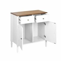 Alice's Garden Buffet Deux Portes Avec Placage En Bois De Frêne, Blanc Et Bois 9 Alice's Garden Buffet Deux Portes Avec Placage En Bois De Frêne, Blanc Et Bois -Boutique Maisons du Monde buffet deux portes avec placage en bois de frene blanc et bois 3