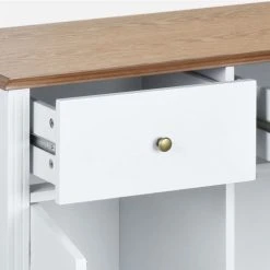 Alice's Garden Buffet Deux Portes Avec Placage En Bois De Frêne, Blanc Et Bois 10 Alice's Garden Buffet Deux Portes Avec Placage En Bois De Frêne, Blanc Et Bois -Boutique Maisons du Monde buffet deux portes avec placage en bois de frene blanc et bois 4