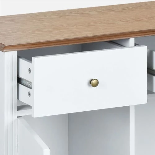 Alice's Garden Buffet Deux Portes Avec Placage En Bois De Frêne, Blanc Et Bois 5 Alice's Garden Buffet Deux Portes Avec Placage En Bois De Frêne, Blanc Et Bois – Image 5