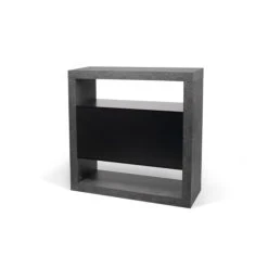Symbiosis Buffet Effet Bois Béton Et Noir -Boutique Maisons du Monde buffet effet bois beton et noir 4