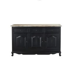 BOIS DESSUS BOIS DESSOUS Buffet En Acajou Et Teck Massif 150 Cm