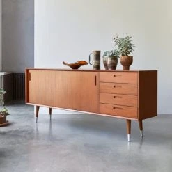 Tikamoon Buffet En Acajou Massif 200 Cm -Boutique Maisons du Monde buffet en acajou massif 200 cm 3
