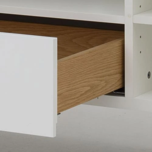 Tenzo Buffet En Bois 2 Portes 3 Tiroirs Blanc 6 Tenzo Buffet En Bois 2 Portes 3 Tiroirs Blanc – Image 6