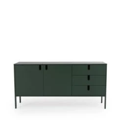 Tenzo Buffet En Bois 2 Portes 3 Tiroirs L171cm Vert Kaki