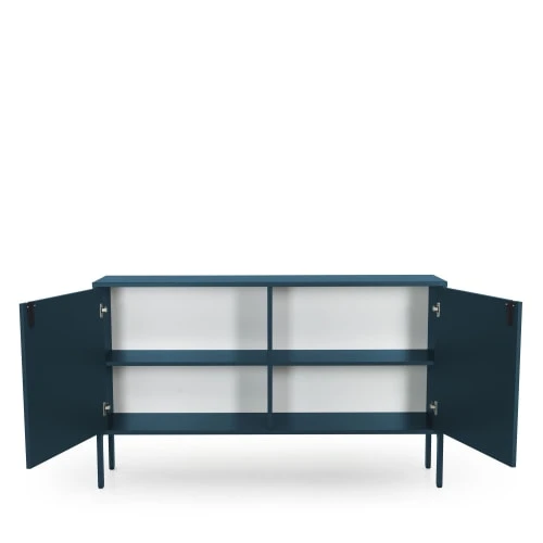 Tenzo Buffet En Bois 2 Portes L148cm Bleu Canard 4 Tenzo Buffet En Bois 2 Portes L148cm Bleu Canard – Image 4