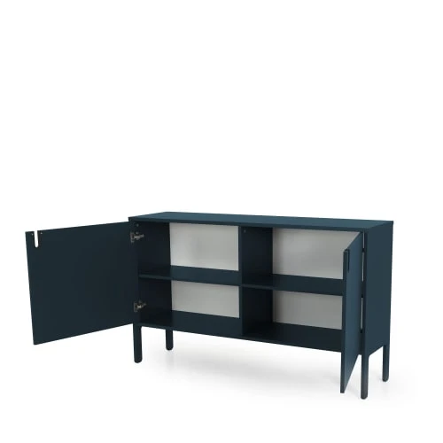 Tenzo Buffet En Bois 2 Portes L148cm Bleu Canard 5 Tenzo Buffet En Bois 2 Portes L148cm Bleu Canard – Image 5