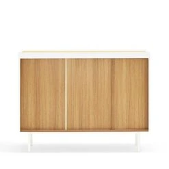 TEULAT Buffet En Bois 3 Portes 3 Tiroirs L110cm Blanc -Boutique Maisons du Monde buffet en bois 3 portes 3 tiroirs l110cm blanc 5