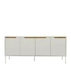 Tenzo Buffet En Bois 4 Portes L173cm Gris Anthracite -Boutique Maisons du Monde buffet en bois 4 portes l173cm blanc switch 1