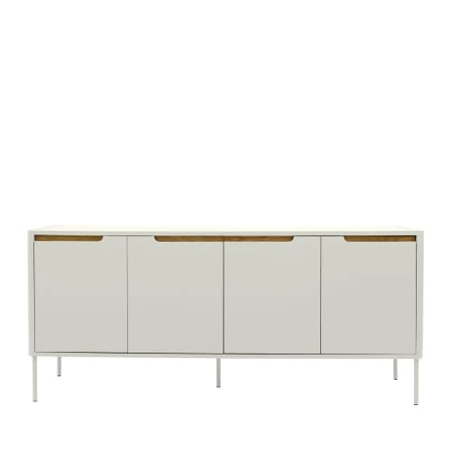 Tenzo Buffet En Bois 4 Portes L173cm Blanc 1 Tenzo Buffet En Bois 4 Portes L173cm Blanc