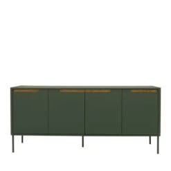 Tenzo Buffet En Bois 4 Portes L173cm Gris Anthracite -Boutique Maisons du Monde buffet en bois 4 portes l173cm vert foret switch 1