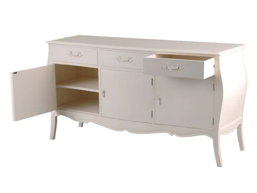 Jardideco Buffet En Bois Blanc 2 Jardideco Buffet En Bois Blanc – Image 2