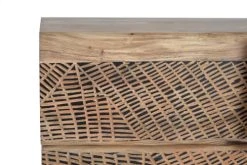 GINER Y COLOMER Buffet En Bois D'acacia Et Lattes En Métal De Couleur Naturelle -Boutique Maisons du Monde buffet en bois d acacia et lattes en metal de couleur naturelle 3