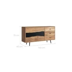 Rendez Vous Déco Buffet En Bois D'acacia Massif Et Métal 9 Rendez Vous Déco Buffet En Bois D'acacia Massif Et Métal -Boutique Maisons du Monde buffet en bois d acacia massif et metal 3